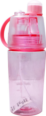

Super Drool Spray Water Bottle 400 ml Sipper(Pack of 1, Pink)