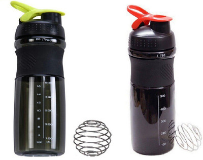 

GreenBee My Gym 760 ml Shaker(Pack of 2, Black)