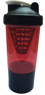 

UDAK Andrew 500 ml Shaker(Pack of 1, Red, Black), Black;red