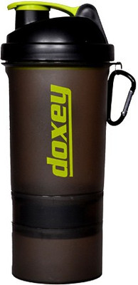 

DOXEY Double Container Shaker 500 ml Shaker(Pack of 1, Green), Black