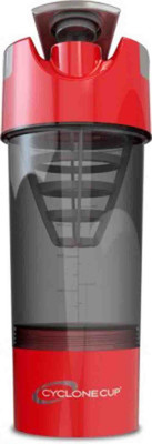 

Tuff Cyclone 500 ml Shaker(Pack of 1, Red, Black), Red and black