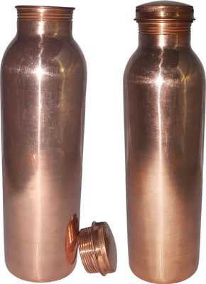 50% OFF on Prisha India Craft Set of 2, Pure Copper Water Thermos Joint Less Best Quality for Ayurvedic Health Benefits 600 ml Bottle(Pack of 2, Gold, Copper) 50% OFF on Prisha India Craft Set of 2, Pure Copper Water Thermos Joint Less Best Quality for Ayurvedic Health Benefits 600 ml Bottle(Pack of 2, Gold, Copper)