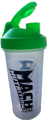 

Mach Nutrition PP5 650 ml Shaker(Pack of 1, Green), Green;transparent