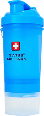

Swiss Military 3 in 1 Smart Sipper 500 ml Shaker(Pack of 1, Blue)