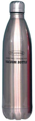 Atlasware Hot N Cold Vacuum Bottle Stainless Steel 1000 ml Flask(Pack of 1, Silver, Steel)
