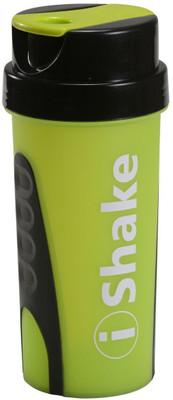 

iShake Ronnie 600 ml Shaker(Pack of 1, Green, Black), Black;green