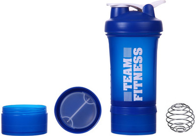

iShake Easy Stack gym bottle 500 ml Shaker(Pack of 1, Blue, Blue)