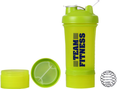 

iShake Easy Stack gym bottle 500 ml Shaker(Pack of 1, Green, Green)