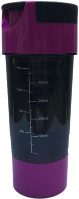 

Tuff Cyclone 500 ml Shaker(Pack of 1, Purple, Black), Multicolor