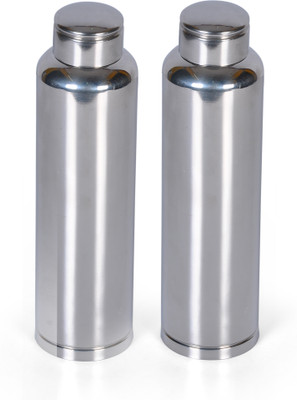 Nature's Select Plain 900 ml Bottle Pack of 2, Steel/Chrome, Steel Nature's Select Water Bottles
