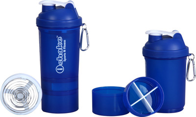 

iShake Jazzy Blender Blue 500 ml Shaker(Pack of 1, Blue)