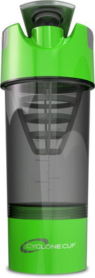 

Cyclone Cup Protien Mixer with Sipper 500 ml Shaker(Pack of 1, Green)
