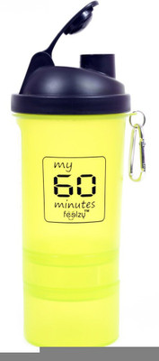 

My 60 Minutes Gym 500 ml Shaker(Pack of 1, Green)