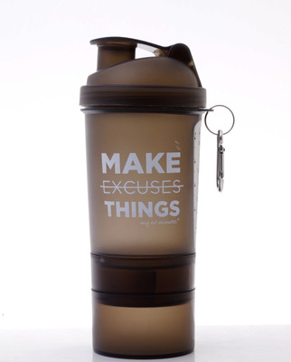 

My 60 Minutes Gym Shaker 500 ml Shaker(Pack of 1, Black)