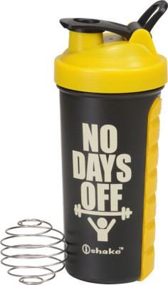 

iShake Black Body Yellow Cap Tabster 600 ml Shaker(Pack of 1, Black, Yellow)