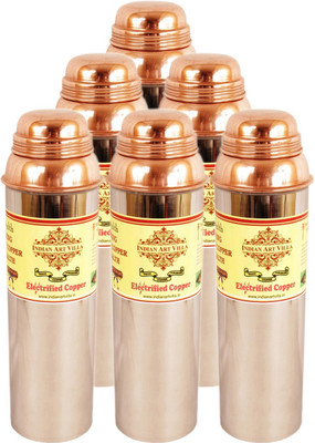 

IndianArtVilla Thermos 900 ml Bottle(Pack of 6, Silver, Brown), Copper