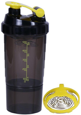 

eWorld Speed 1 Storage Shaker Yellow 500 ml Shaker(Pack of 1, Yellow)