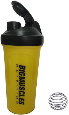 

BIG MUSCLES My Gym 600 ml Shaker(Pack of 1, Yellow)