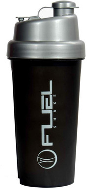 

Fuel Shake Sip up 500 ml Shaker(Pack of 1, Silver), Black & silver