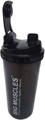 

BIG MUSCLES My Gym 500 ml Shaker(Pack of 1, Black)