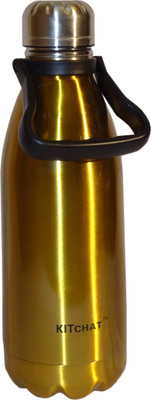 

Afinito Kitchat 1500 ml Water Bottle(Set of 1, Golden)
