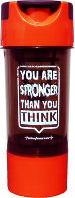 

Whatsoever Typhoon 500 ml Shaker(Pack of 1, Orange, Black)