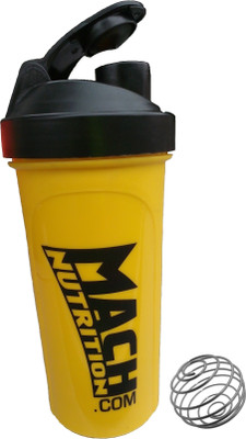 

Mach Nutrition PP5 650 ml Shaker(Pack of 1, Yellow), Black cap;yellow