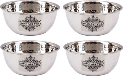 

IndianArtVilla Set of 4 Steel Soup Bowls Steel Bowl Set(Steel, Pack of 4)