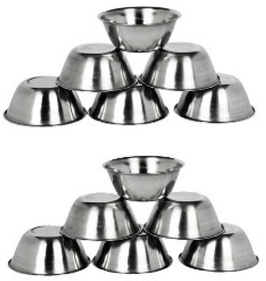 

Gold Luck Stainless Steel Bowl Set(Steel, Pack of 12)