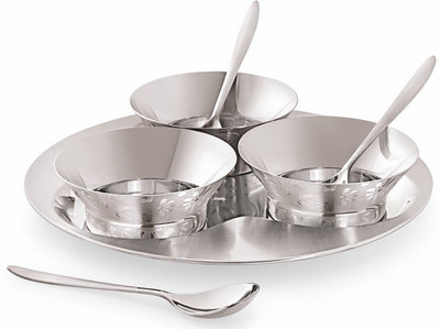 

Gurukrupa Mattrix Finish Multi Utlity set - 7pcs Stainless Steel Disposable Bowl Set(Steel)