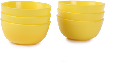 

Truth Plastic Bowl Set(Yellow, Pack of 6)
