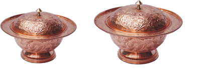 

Veda Home & Lifestyle Copper Bowl Set(Brown, Pack of 2)