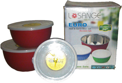 39% OFF on Losange Euro Stainless Steel Storage Bowl(Red, Pack of 3) 39% OFF on Losange Euro Stainless Steel Storage Bowl(Red, Pack of 3)