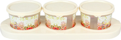 

Jaypee Plus Serve 3 - Ivory/Transparent Flower Plastic Bowl Set(Beige, Pack of 4)
