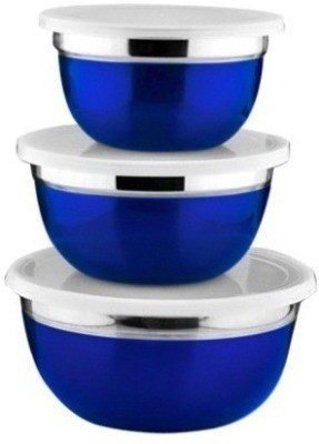 

Veepee Steel Bowl Set(Blue, Pack of 3)