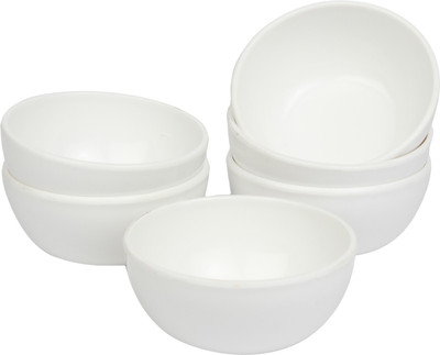 

Cornik Polypropylene Bowl Set(White, Pack of 6)