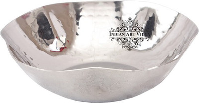 

IndianArtVilla Designer Steel Bowl|360 ML Capacity|Tableware & Dinnerware Stainless Steel Bowl(Brown, Pack of 1)