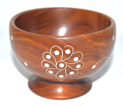 

crafty valley Wooden Bowl(Brown)