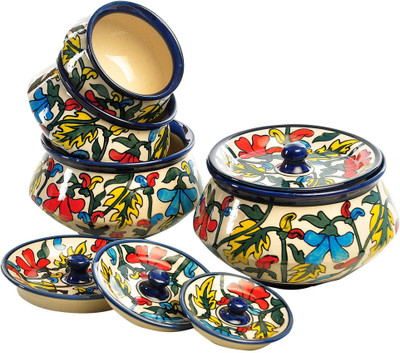 

Cultural Concepts Fleur Handi Ceramic, Stoneware Bowl Set(Blue, Pack of 8)