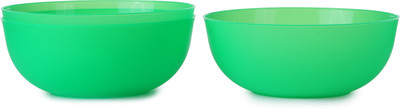 Truth Plastic Bowl Set(Green, Pack of 3)
