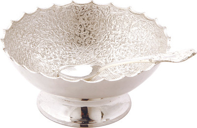 

Ojas Dryfruit Silver Plated Bowl(Silver, Pack of 2)