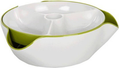 

Capstone Trio Fruit & Nuts Double Dish Plastic Bowl(White)