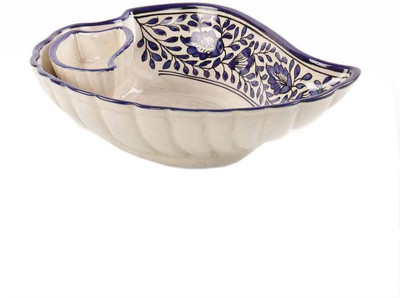 

VarEesha Blue Ceramic Snacks Plate Ceramic Bowl Set(Multicolor, Pack of 1)