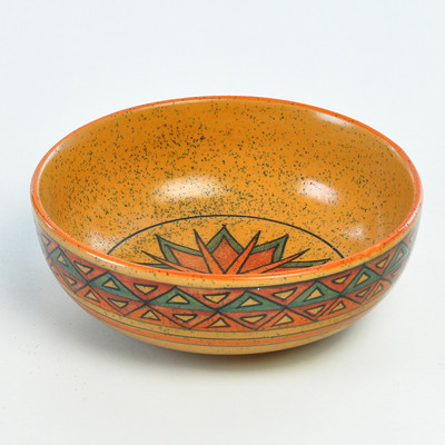 

Cultural Concepts Virag Snacks Stoneware Bowl(Yellow, Pack of 1)
