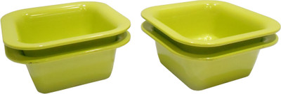

Iveo Square Pudding Melamine Bowl Set(Green, Pack of 4)