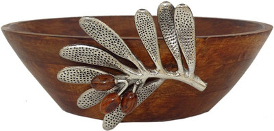 

AM VAASITI Broach Wooden Bowl(Brown, Pack of 1)