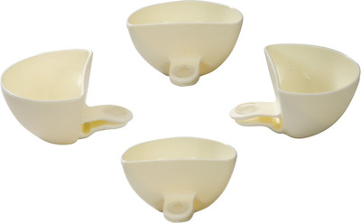 KITCHEN AID Clip On Plastic Sauce Bowl(White, Pack of 4) KITCHEN AID Clip On Plastic Sauce Bowl(White, Pack of 4)