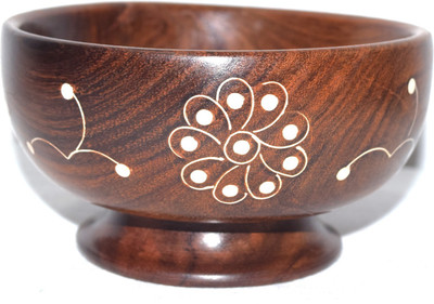 

crafty valley Wooden Bowl(Brown)