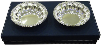 

The Divine Luxury Silver Plated Bowl Set(Silver, Pack of 2)