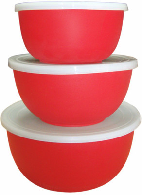

GENEXTONLINE Stainless Steel, Plastic Bowl Set(Multicolor, Pack of 3)